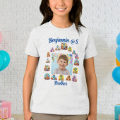 ブラザーTシャツ子供の誕生日恐竜テーマ トライブレンドＴシャツ