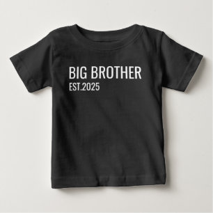 ブラザーTパーソナライズされたシャツ、ブラザーアナウンス ベビーTシャツ