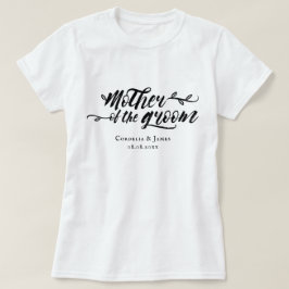 ブラシかわいらしスクリプトの母なるグラム Tシャツ