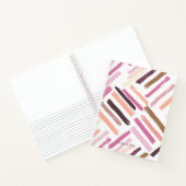 ブラシかわいらし線パターン ノートブック (内部)