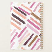 ブラシかわいらし線パターン プランナー手帳 (裏面)