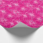 ブラシさくらんぼライリーピリーピンクの白いパターンラップ ラッピングペーパー (角)