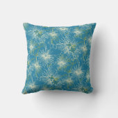 ブラシさくらんぼライリーピリーフローラブルー枕 クッション (裏面)