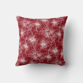 ブラシさくらんぼライリーピリーフローラ茶色の赤い枕 クッション (裏面)