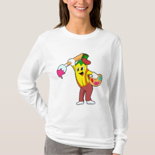 ブラシでペインターとしてバ絵を描ナナ Tシャツ