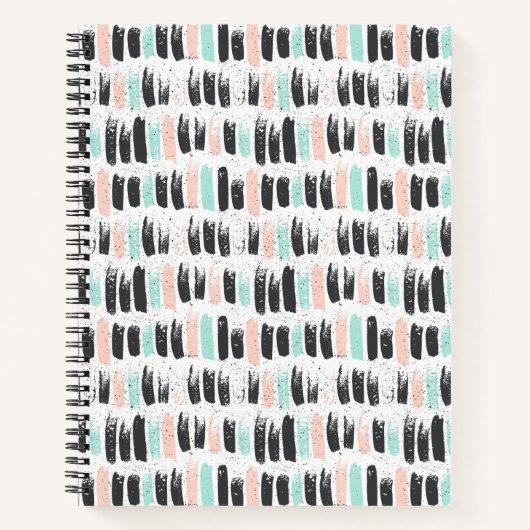 ブラシとインクストロークパターン ノートブック (正面)