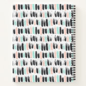 ブラシとインクストロークパターン ノートブック (裏面)