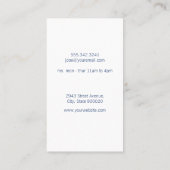 ブラシとシェービングクリーム 名刺 (裏面)