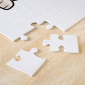 ブラシとスカーフを巻いた画家としての猫 ジグソーパズル (側面)