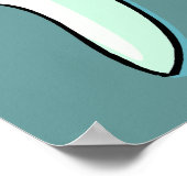 ブラシとフロスアート ポスター (角)