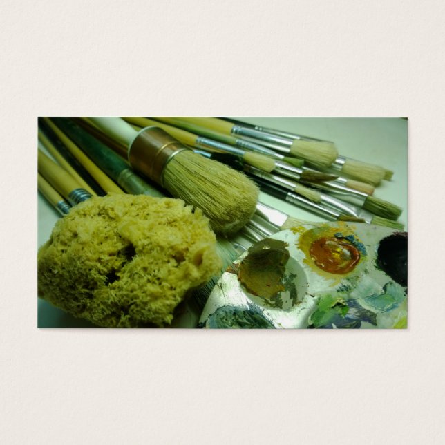 ブラシと絵を描 (正面)