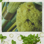 ブラシと絵を描 キッチンタオル (折り畳み)