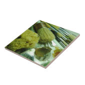 ブラシと絵を描 タイル (側面)