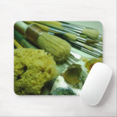 ブラシと絵を描 マウスパッド (マウス)