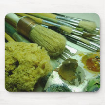 ブラシと絵を描