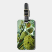 ブラシと絵を描 ラゲッジタグ (正面縦)