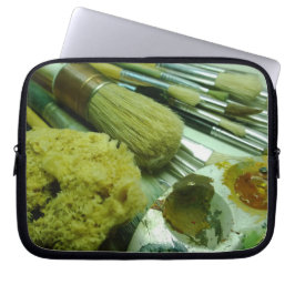 ブラシと絵を描 ラップトップスリーブ