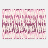 ブラシのストローク絵を描、ウェット、ドライブラシ、ブルー、B/W ラッピングペーパーシート (正面)