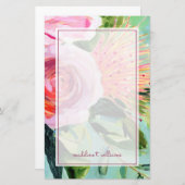 ブラシのフローラI 便箋 (正面/裏面)