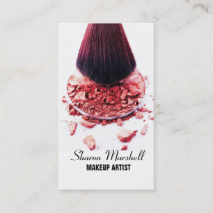 ブラシのメーキャップアーティストの美容師の美容院 名刺