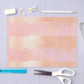 ブラシの打撃のばら色の金ゴールド及びピンク 薄葉紙 (クラフト)