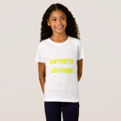 ブラシの打撃の女の子の合われたT Tシャツ (正面フル)