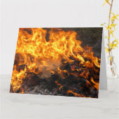 ブラシの焼き付け カード (黄色い花)