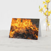 ブラシの焼き付け カード (黄色い花)