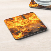 ブラシの焼き付け コースター (左側)