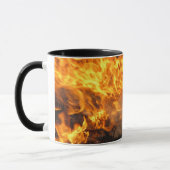 ブラシの焼き付け マグカップ (左)