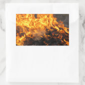 ブラシの焼き付け 長方形シール (バッグ)