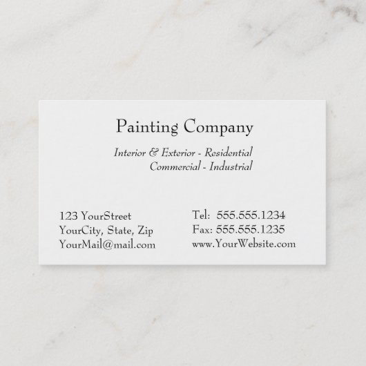 ブラシの赤い色-サンキューカード--を絵を描きます 名刺 (裏面)