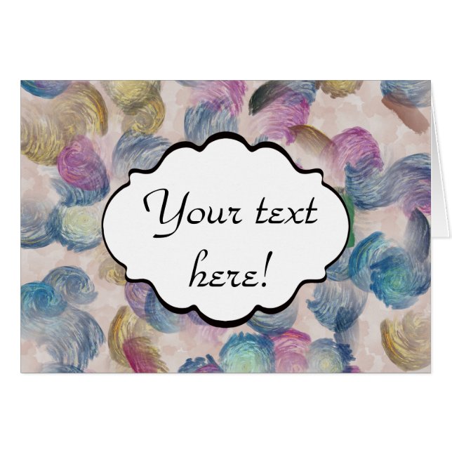 ブラシは抽象デザインをなでます (正面横)