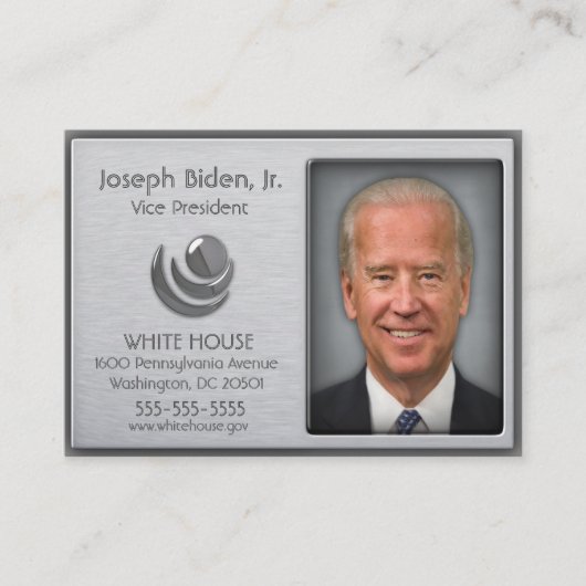 ブラシをかけられたアルミニウムカスタムなプロフィールカード 名刺 (正面)