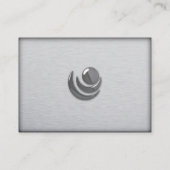 ブラシをかけられたアルミニウムカスタムなプロフィールカード 名刺 (裏面)