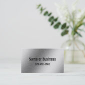 ブラシをかけられたアルミニウム効果の名刺 名刺 (スタンド正面)