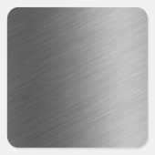 ブラシをかけられたアルミニウム金属の一見 スクエアシール (正面)