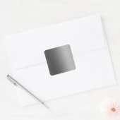 ブラシをかけられたアルミニウム金属の一見 スクエアシール (封筒)