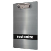 ブラシをかけられたアルミニウム クリップボード (左)