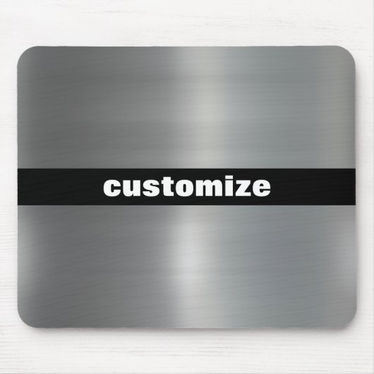 ブラシをかけられたアルミニウム マウスパッド (正面)