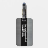 ブラシをかけられたアルミニウム ラゲッジタグ (裏面縦)