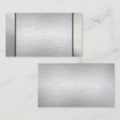 ブラシをかけられた金ゴールドの名刺 名刺 (正面/裏面)