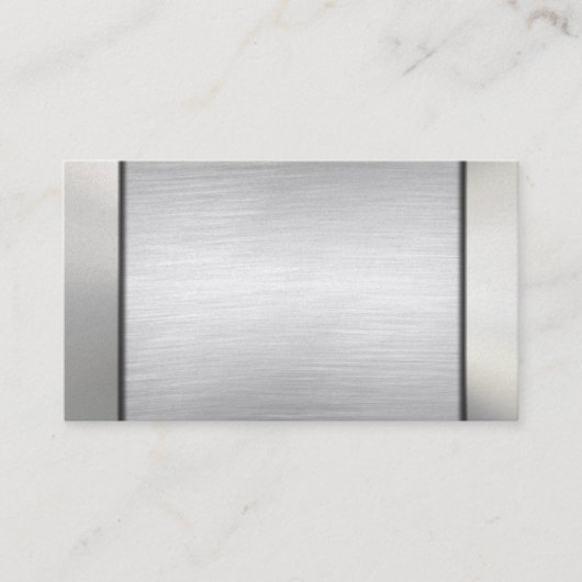 ブラシをかけられた金ゴールドの名刺 名刺 (正面)