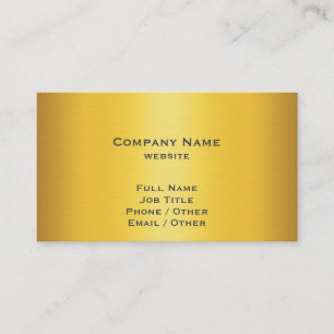 ブラシをかけられた金ゴールドは名刺を着色しました 名刺