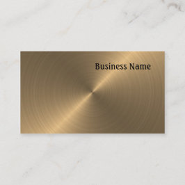 ブラシをかけられた金ゴールド 名刺