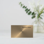 ブラシをかけられた金ゴールド 名刺 (スタンド正面)
