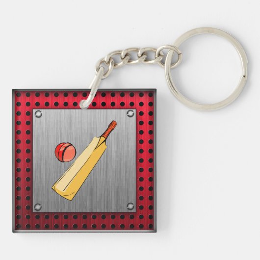 ブラシをかけられた金属の一見のコオロギ キーホルダー (裏面)