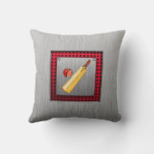 ブラシをかけられた金属の一見のコオロギ クッション (裏面)