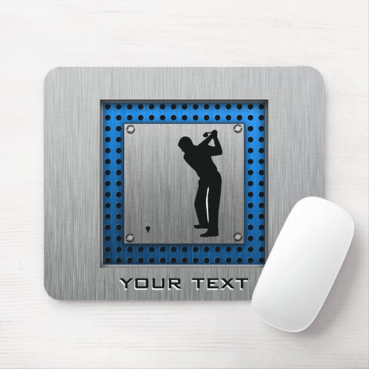 ブラシをかけられた金属の一見のゴルフ マウスパッド (マウス)