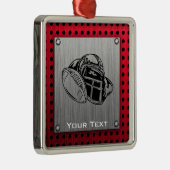 ブラシをかけられた金属の一見のフットボール メタルオーナメント (右)